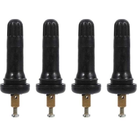4 Pièces Capteur de Pression des Pneus TPMS avec Valve à Tige pour Surveillance en Temps Réel de la Pression et Température (1/4)