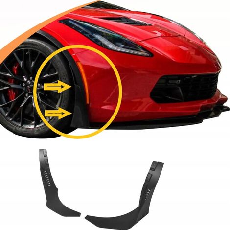 Divisor lateral de parachoques mate para Corvette C7 2014-19 con divisor STG3 (1/5)