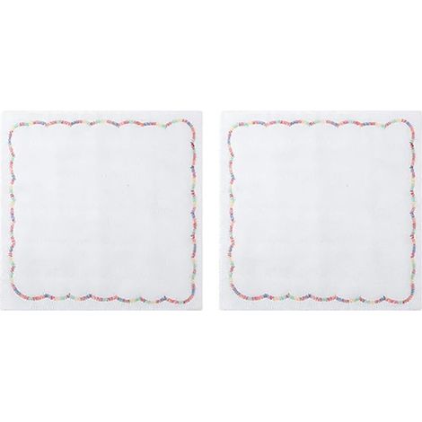 CCYKXA 2-piece Microfiber Cleaning Cloth for Glasses, Versatile, Reusable, Absorbent, for Kitchen, Car, Window, Rainbow (White, One Size) (1/5)