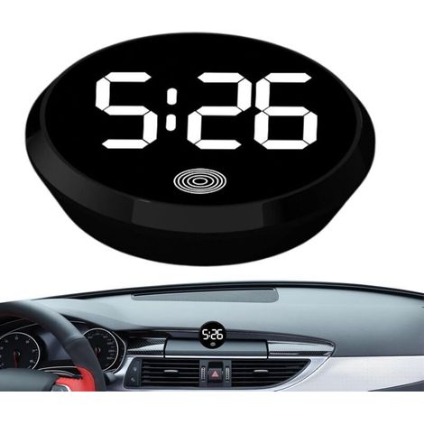 Petite Horloge Numérique Pour Voiture, Horloge Électronique Pour Tableau De Bord De Voiture, Horloge De Voiture Pour Tableau De Bord Numérique, Montre Polyvalente Pour Voiture, 4.6cm (1/4)