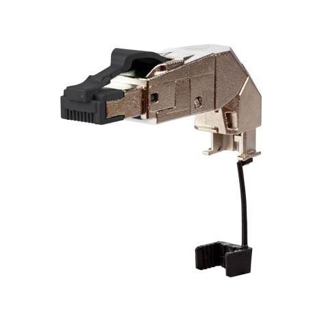 Metz Connect CAT6A-ISO IP20 Kabelzuführg 360 Grad variab RJ45-Stecker feldkonfektionierbar Silver, 130E405042-E