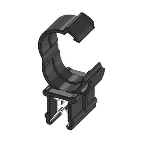 WKK Clip pour bord de tôle enfichable ART005916 Ø du faisceau (serré)=13 mm stabilisé à la chaleur, maintien des câbles le long du montage noir S325461 (1/2)