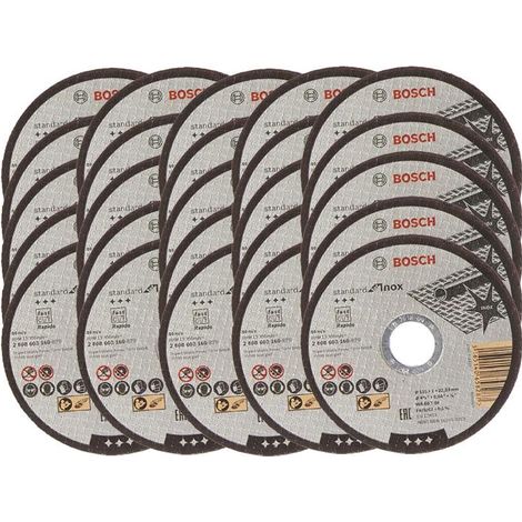 25x Bosch PRO 125mm 1mm Thin Slit Cutting Discs Blades Inox Rapido 5.5"" Grinder (1/3)