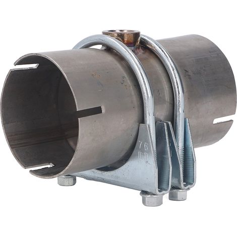 Raccord de réparation de tuyau d'échappement avec 2 colliers de fixation en alliage métallique scellé remplacement pour boss lambda 3 pouces (1/5)