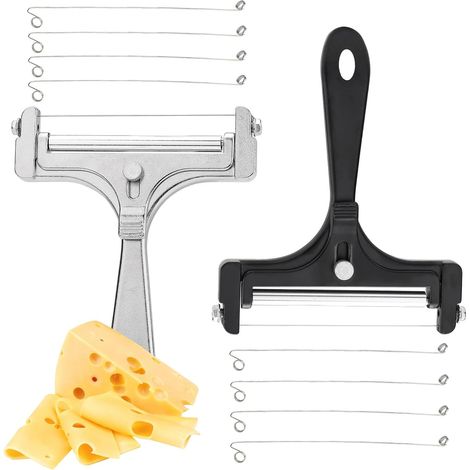 2 Coupe-fromage, Réglable, Acier inoxydable, 8 Lames, Alliage aluminium, Cuisine (1/5)