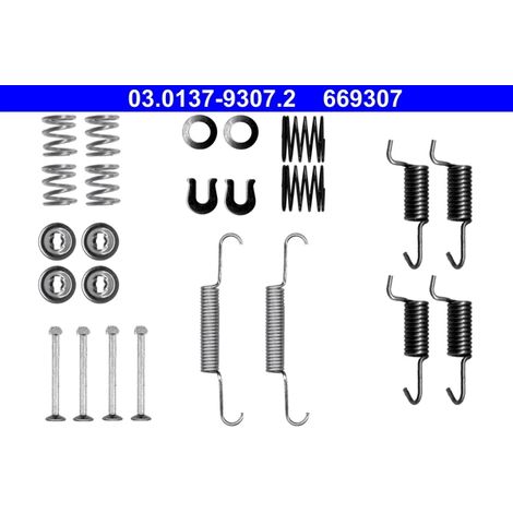 Kit d'accessoires, mâchoires de frein de stationnement ATE 03.0137-9307.2 JEEP