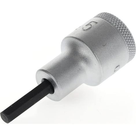 Douille tournevis pour vis à six pans creux, Taille 5 mm, 1/2" 12,5 mm, Douille tournevis, Outil, IN 19 5 (1/5)