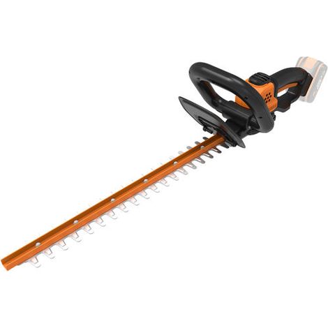 WORX WG261E - Cortasetos inalámbrico de 18 V (máx. 20 V), 1 batería 20 V 2,0 Ah, Cuchilla de 460 mm de Largo, separación de Dientes de 16 mm, Cuchilla de Doble acción, Seguridad Triple, asa Ajustable (1/2)