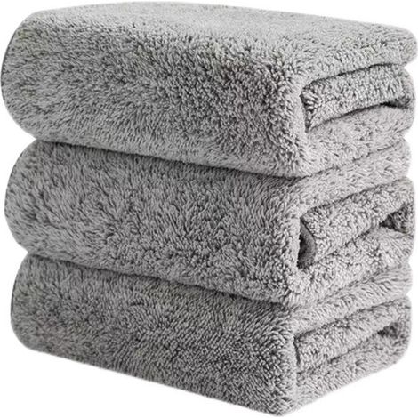 100 paños de cocina de fibra de carbón antiadherentes para el hogar, paños de limpieza de fibra espesados que absorben el agua y eliminan el aceite, 30 x 30 cm