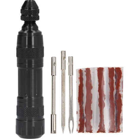 Kit de réparation de pneus en alliage d'aluminium, outils portables durables pour réparer rayures et dommages sur jantes de roues (1/5)