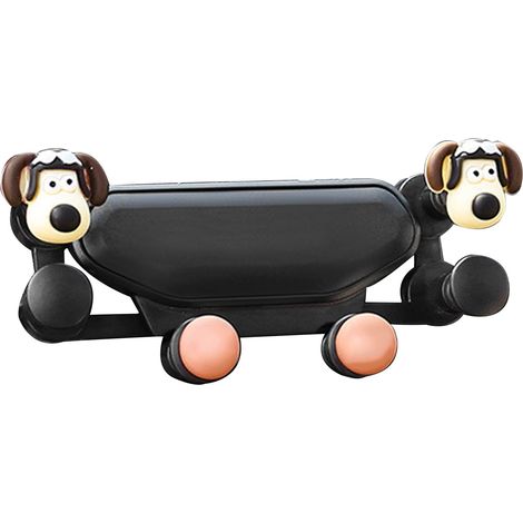 Support de téléphone pour grille d'aération de voiture, fixation robuste, mignon et universel, pour téléphones de 4 à 7 pouces, style Flying Dog (1/5)