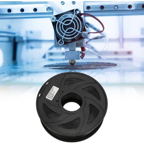 Filament PLA noir de 1,75 mm, 1 kg, pour imprimante 3D (1/5)