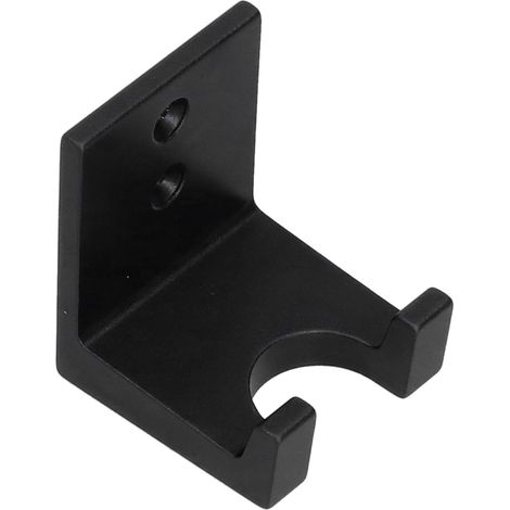 Support mural double usage pour porte-filtre sans fond, en alliage d'aluminium et viscose perforée, noir. (1/5)