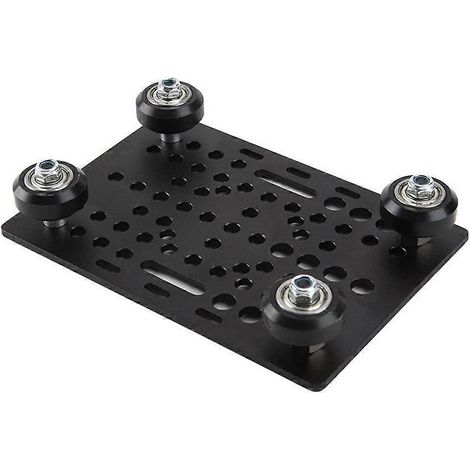 V-Nut-Portalset 20–80 mm Portalplatte für Profile, V-Nut-Platten-Kits, Portalplatte für 3D-Drucker, mit schwarzem Rad (1/5)