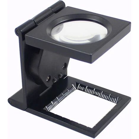 Lupa De Precisión - Aumento 10x - Lente De 28 Mm - Con 2 Led Integradas - Plegable - Para Textil Electrónica Y Manualidades - 1 Unidad (1/5)