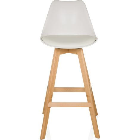 [NEUWERTIG] B-Ware Barhocker Tresenhocker Scandi High Set Weiß Hjh Living Stuhl Kunststoff 2er Pack