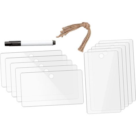 porte étiquettes noirs en PVC avec clips pour une fixation (1/5)