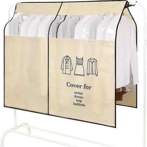Housse, portant à vêtements, 90 110 cm, housse anti-poussière, protection contre la poussière, housses de protection pour vêtements (1/5)