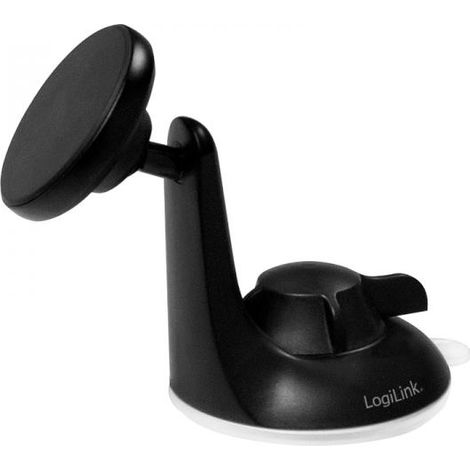 Supporto magnetico per auto LogiLink per telefoni da 4-6", con magnete potente e ventosa a 360°. (1/4)