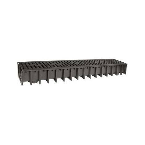CANALE IN PP CON GRIGLIA IN PP A15- 100x100 - 1000 mm- SAB- pezzi 1 (1/2)