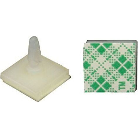 100Pcs Nylon Plastique Adhésif Spacer Entretoise Verrouillage Snap-In Posts Clips Fixes ASS-6 (1/4)