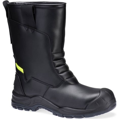 Bota de invierno de cuero y acero Rigger S3L SC HRO CI SR FD07 37 Negro (1/2)