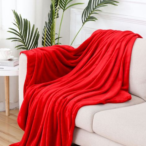 Couverture Flanelle - Polyester - 22,8 x 17,8 x 1 cm - Pour Canapé Lit Camping - 1 Pièce (1/3)