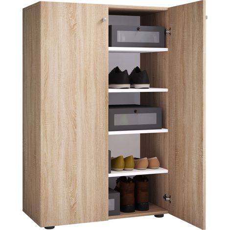 XL Wood Armadio per scarpe Lona 5 110x70x39 - VCM