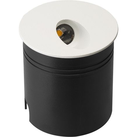 Inspired Mantra  - Aspen - Lámpara de pared empotrada de ángulo redondo, LED de 3 W, 3000 K, 210 lm, IP65, blanco arena, controlador incluido (1/5)