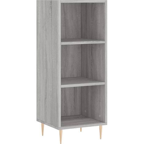 Credenza buffet cassettiera mobile contenitore organizer cucina soggiorno salonsonoma 34,5 x 32,5 x 90 cm pannelli compositi grigio 020036297
