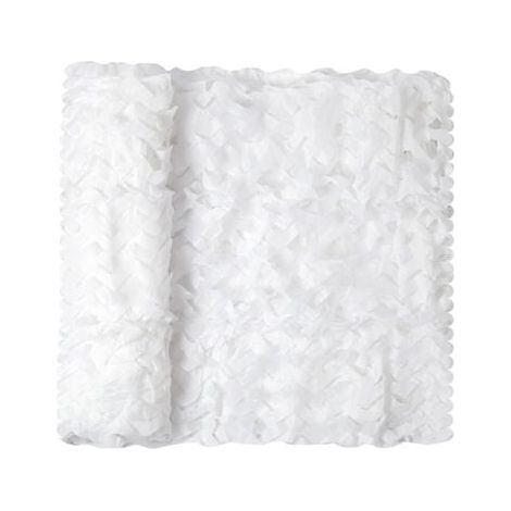 2x3m Tissu pare-soleil creux blanc , cour décorative extérieure, pare-soleil de base (1/4)