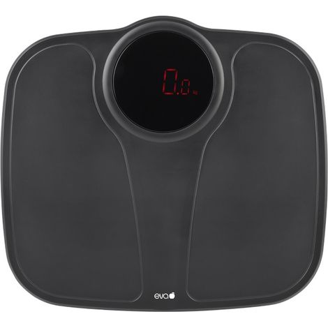 Bilancia Pesapersone da Bagno Digitale in Abs Nera 200 kg 100 gr (1/2)