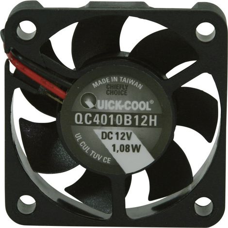 QuickCool QC4010B12H Axiallüfter 12 V/DC 12.23 m³/h (L x B x H) 40 x 40 x 10 mm