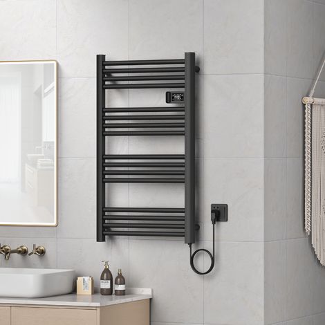 Scaldasalviette Elettrico Follo 96 x 54 cm 500 W Nero pro.tec (1/5)