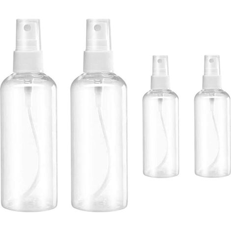 Lot de 4 Flacon pulvérisateur, 50ml+100ml, Flacon pulvérisateur vide, Mini flacons rechargeables, Convient pour la maison et les voyages (1/5)