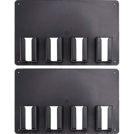 Lot de 2 Support mural, Tondeuse à cheveux, Fer à lisser, Brosse, Peigne, Rangement salon de coiffure (1/5)