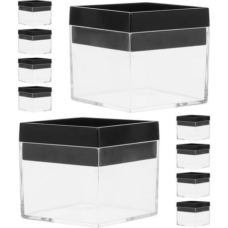 Leichte und einfach zu öffnende transparente Aufbewahrungsboxen für Mineralienproben, 12er-Set Kunststoffboxen zur Aufbewahrung und zum Schutz von Schmuck und kleinen Gegenständen (1/5)