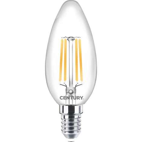 Century LAMPADA A FILAMENTO LED CANDELA E14 Luce naturale  4 W - 470 lumen 10.00 pz