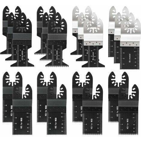 Lot de 20 lames de scie oscillante professionn universs pour scie multifonction à libération rapide ，Tondeuse multifonctionn accessoires pour outils électriques scie oscillante lame de sci (1/5)