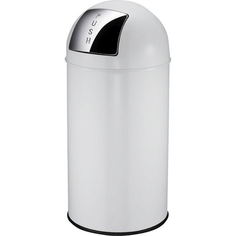 EKO, Poubelle à poussoir, acier, capacité 40 l, h x Ø 740 x (1/3)