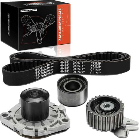 Kit cinghia di distribuzione, in gomma e metallo di alta qualità, compatibile con Alfa Romeo 156 932, migliora le prestazioni del motore, costruzione resistente, sincronizzazione del motore (1/5)