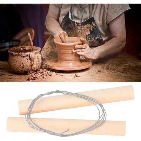 Cutter à Argile Portable avec Fils pour Sculpture et Modelage Céramique (1/3)