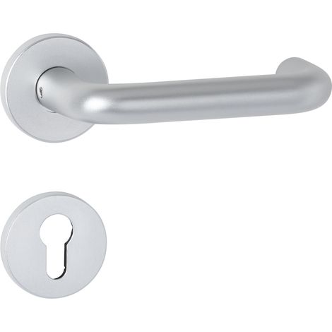 HERMAT Wechselgarnitur mit Rosetten BASIC 01 1901/2073.M/3127, Aluminium