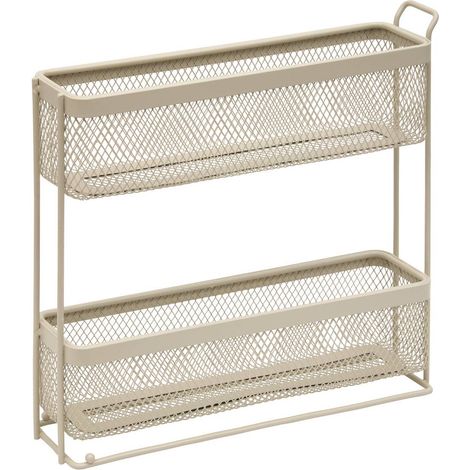 Rechteckiger gewürzhalter mit 2 ebenen „telma“, 7 x 29 cm, beige - 5five (1/2)
