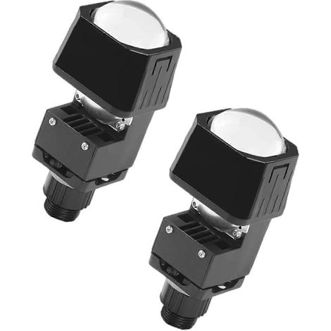 1.5 Inch LED Dual Matrix Lens for Car and Motorcycle High and Low Beam Headlights, 6000K Projection Light, Universal.