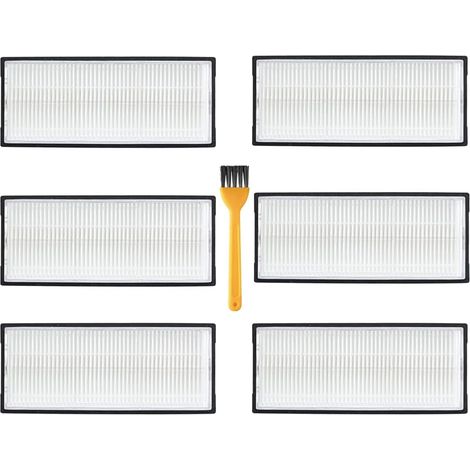Filtre HEPA pour Aspirateur Robot Roborock S7/S7 Maxv/S7 Maxv Ultra/S7 Max Ultra/S7 Pro Ultra/S8/S8+/S8 Pro Ultra - Ensemble de 6 Filtres Accessoires avec Brosse (1/5)