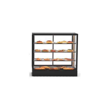 Vitrine Chaude 4 faces Série Sahara Integra base 100 - Accès Arrière - 2 Etagères - Sayl