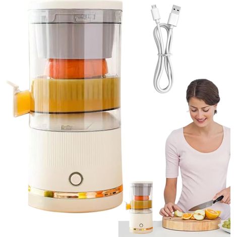 Spremiagrumi elettrico per arance, spremiagrumi elettrico per arance, spremiagrumi con separazione automatica, spremiagrumi, contenitore per succo portatile, spremiagrumi da 7,4 V