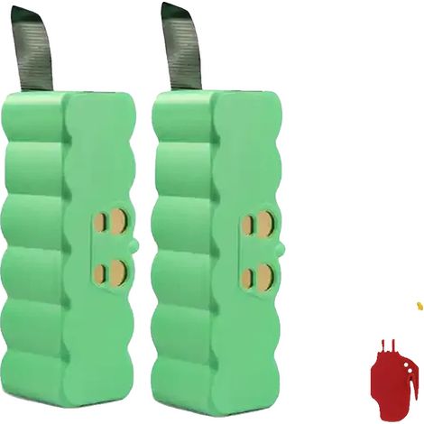Batterie, capacité 6400mAh, compatible avec iRobot Roomba, 2Pcs Batterie Li-ion (1/2)