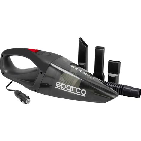 ASPIRATEUR FILAIRE 12V SPARCO AVEC EMBOUTS MULTIPLES